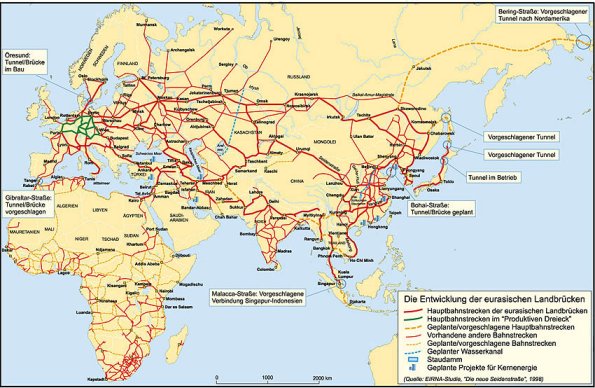 Die eurasische Landbruecke - Klick f&uuml;r gr&ouml;&szlig;er