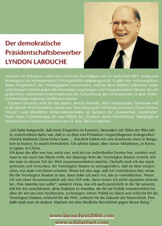 Die Alternative: Lyndon LaRouche