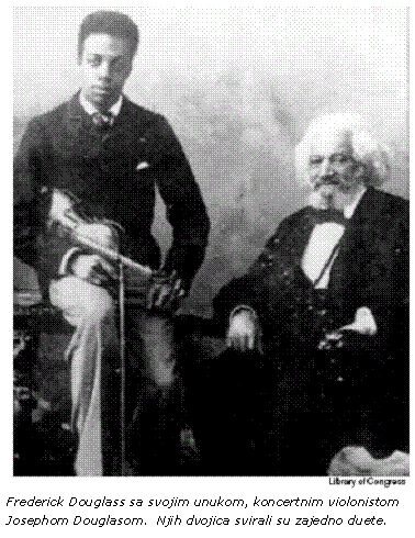 Frederick Douglass and Violonist Joseph Douglass